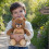 Peluche Ours Cubbies Brodé Naissance/Prénom (Marron Clair)