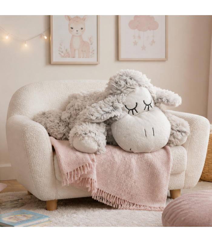 Peluche Mouton "Sheep Sleepy" – Compagnon de Sommeil Tout Doux