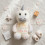 Peluche Licorne Multicolore Brodé Prénom (35 cm) – Doudou Range-Pyjama