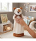 doudou marionnette chien personnalisé brodé prénom