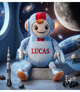 peluche astronaute personnalisée avec un prénom brodé