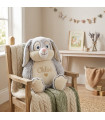 Peluche Lapin Géant Brodé Prénom – Cachette Secrète et Range Pyjama