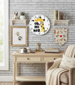 Horloge Murale Fun "Chien Amusant" - Design Coloré & Silencieux