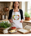 Tablier de cuisine personnalisé "Je cuisine avec amour"