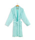 peignoir homme ou femme bleu vert personnalisé