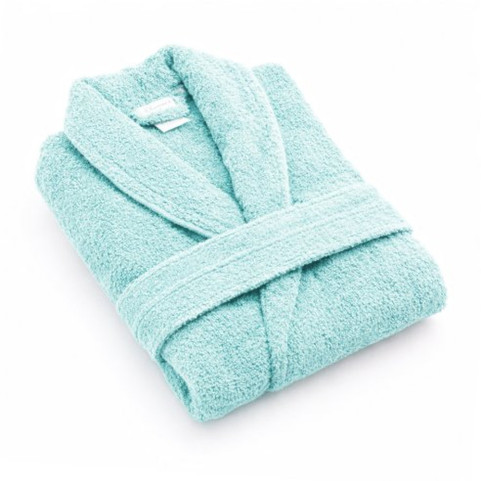 peignoir personnalisé avec une broderie bleu