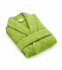 peignoir personnalisé avec une broderie vert
