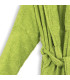 Peignoir Adulte Personnalisé en Coton 420g - Vert Pistache (Broderie Cœur ou Dos)