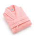 Peignoir Adulte Personnalisé en Coton 420g - Rose (Broderie Cœur ou Dos)