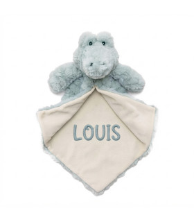 doudou crocodile brodé prénom