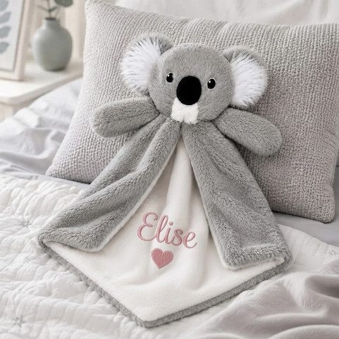 doudou koala brodé
