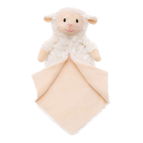 Doudou Mouton Écru & Rose Poudré Personnalisé avec Prénom Brodé – Le Petit Monde de Camille