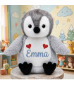 Peluche Pingouin Personnalisable et Brodée - Range-Pyjama