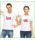 tee shirt moins cher et rigolo pour homme et femme, couple