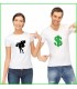 tee shirt original pour les couples qui adorent le shoping