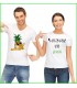 un tee shirt original avec la nana et un ananas