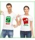 de la couleur et des personnages pour faire rire sur tee shirt duo
