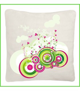 Joli coussin blanc tendance et design au format 40x40, couleur blanc