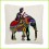Coussin Déco "Éléphant d'Inde" – Couleurs Vibrantes &amp; Design Exotique
