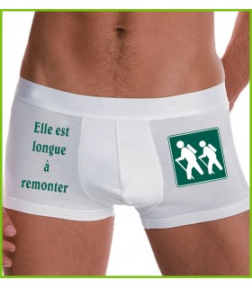 boxer rigolo pour faire rire les hommes et leur partenaire, belle idée de cadeau pour alpiniste
