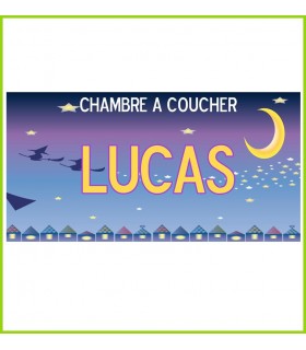 une jolie plaque à fixer sur une des portes de chambre ou de salle de jeux des enfants
