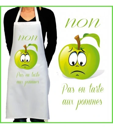 tablier de cuisine tarte pommes