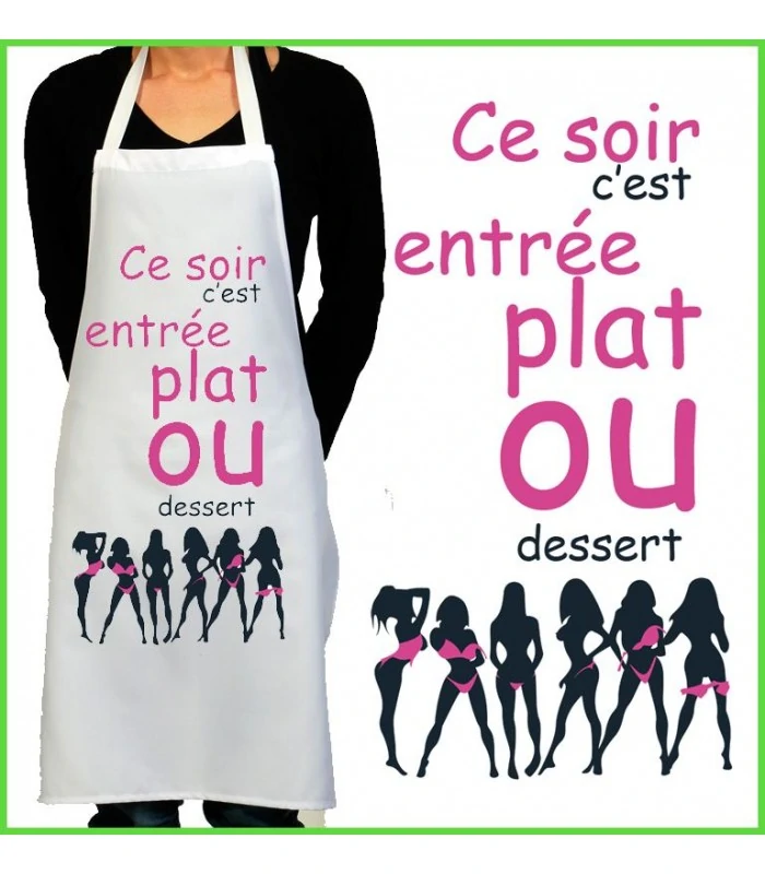 tablier cuisine rigolo striptease