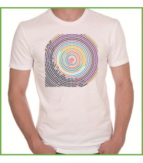 tee shirt très fun pour homme à porter en été ou au printemps, spirales sur t shirt