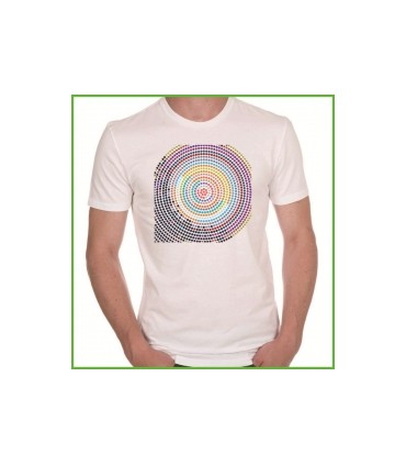 T shirt spirales multicolores