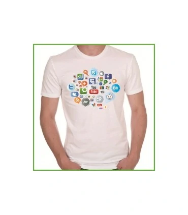 une suite de logos sur un tee shirt vraiment original