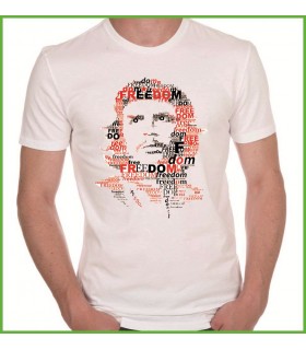 che guevara sur un tee shirt original et pas cher, t shirt blanc