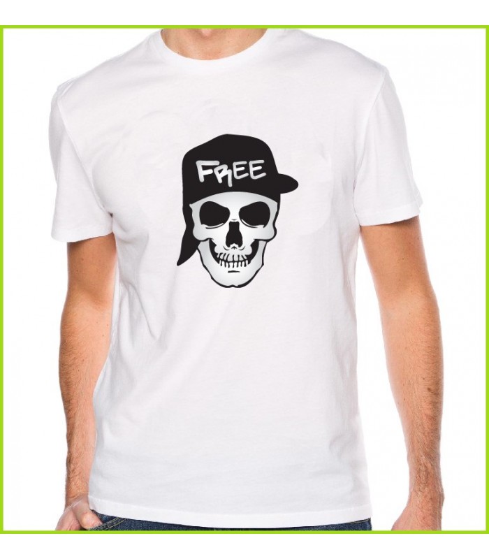Tee-shirt tête de mort fashion