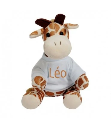 peluche girafe personnalisée photo
