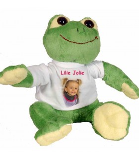 grenouille peluche avec photo