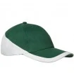 Casquette brodée verte et blanche
