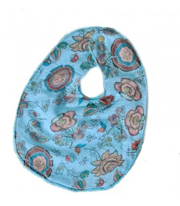 Joli bavoir original de créateur couleur bleu