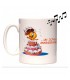 mug musical joyeux anniversaire personnalisé avec une photo