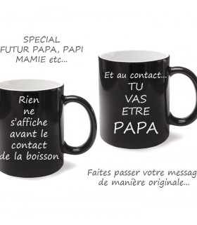 mug magique personnalisé d'un message