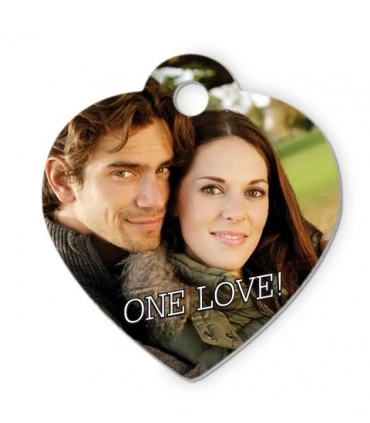 pendentif coeur personnalisé avec une photo