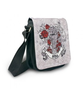 Un sac noir personnalisé avec une photo