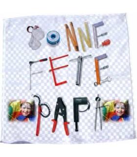 serviette personnalisée avec une photo