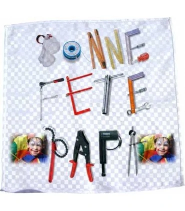 serviette personnalisée avec une photo