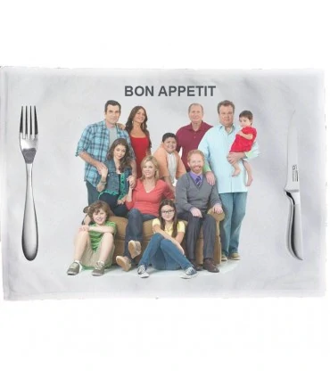 sous main textile personnalisé avec une photo