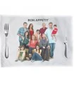 Photo sur sous main textile