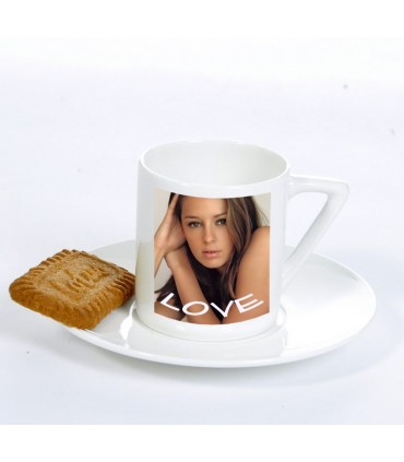 tasse à café avec une photo