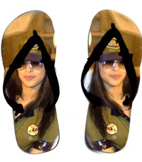 tong femme personnalisée avec photo