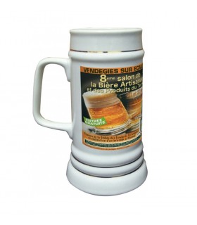 chope bière personnalisée avec photo