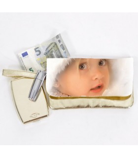 Photo imprimée sur une pochette soirée personnalisable