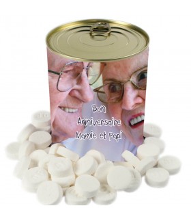 Boîte de bonbons personnalisée en cadeau