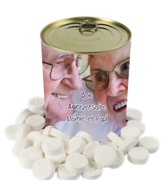 Boîte de bonbons personnalisée